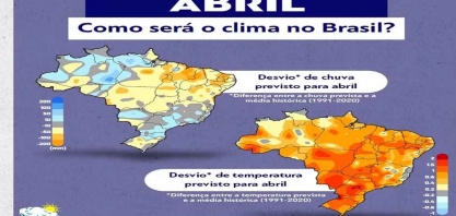 Previsão do tempo para abril: saiba como será o clima durante o mês