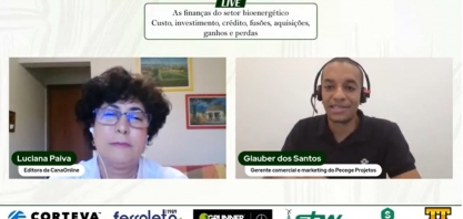 O setor tem muito desafios e também muitas oportunidades, disse Glauber dos Santos, na live:  As Finanças do Setor Bioenergético