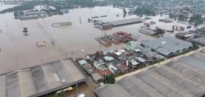 Chuvas no RS: parque da Expointer é tomado pelas águas