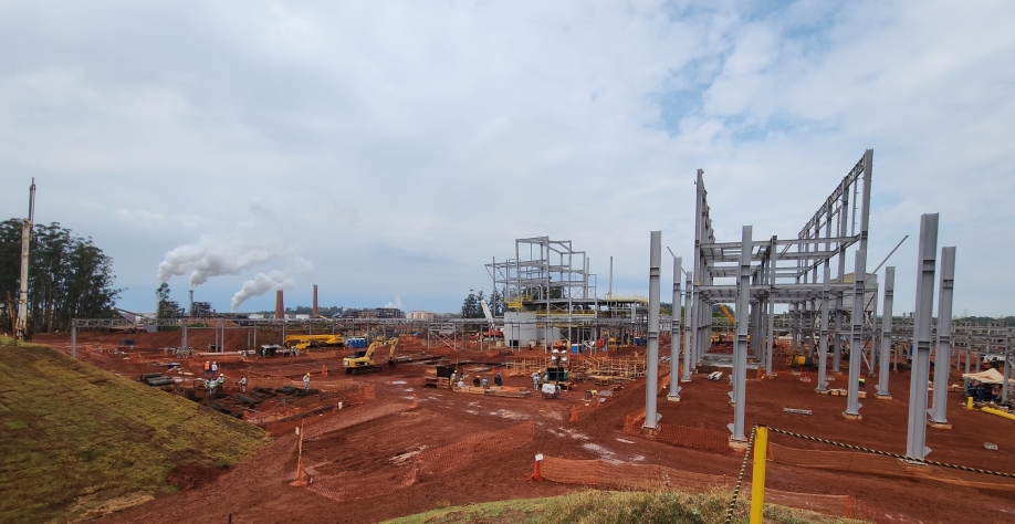  Planta de E2G na Unidade Bonfim quando estava na fase de obras
