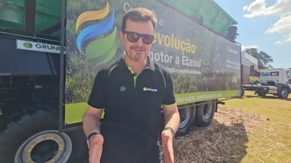 Grunner apresenta na Agrishow o EATR - equipamento com motor transformado movido 100% a etanol