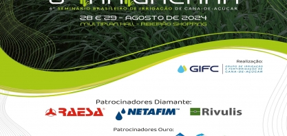 Inscrições com desconto no 6º IRRIGACANA acontecem até esta segunda-feira, 10