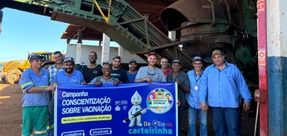 Alcoolvale faz campanha de conscientização sobre vacinação