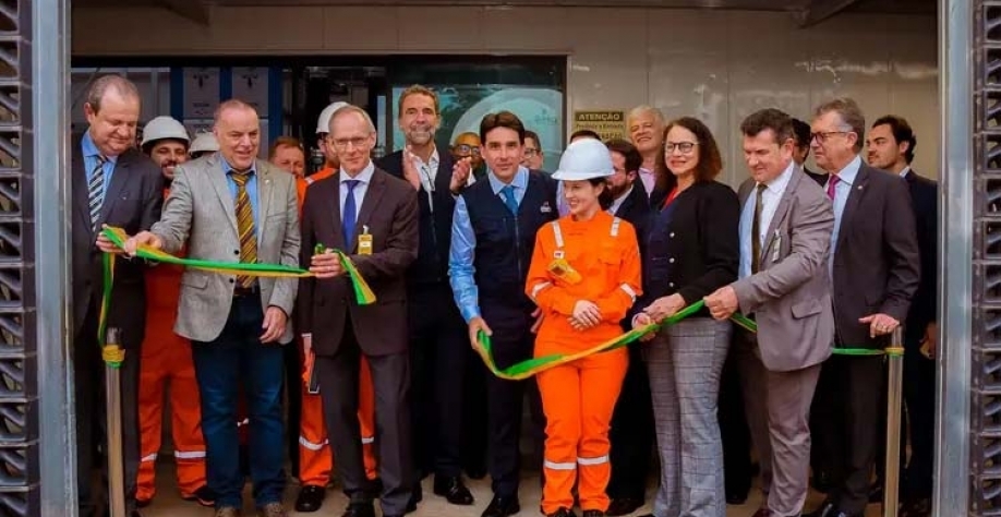 Inauguração de planta de petróleo sintético em Itaipu, em 17 de junho (Vosmar Rosa/Divulgação)