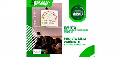 Usina Ibéria marca presença no Projeto Meio Ambiente 