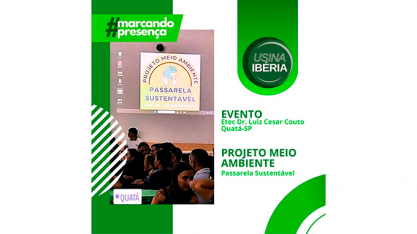 Usina Ibéria marca presença no Projeto Meio Ambiente 