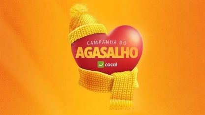 Cocal doa cobertores e roupas arrecadadas em campanha interna do agasalho