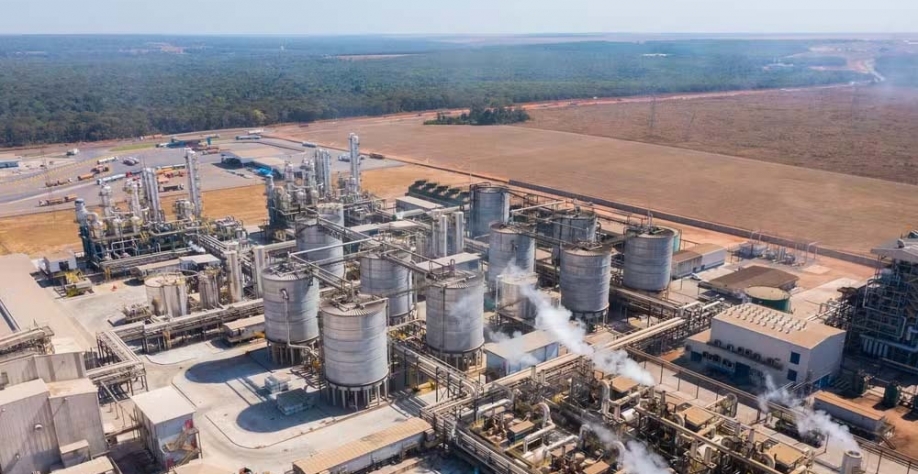 Unisa de etanol de milho da Inpasa, em Nova Mutum (MT) — Foto: Divulgação 