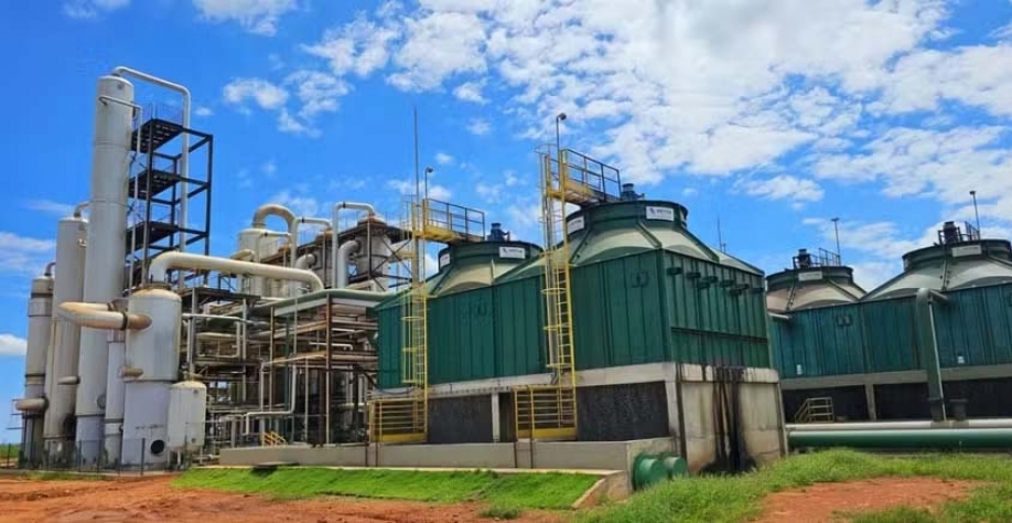 A usina da ALD no município de Nova Marilândia (MT): com a expansão, unidade passará a ter capacidade para processar 3 mil toneladas de milho ao dia — Foto: Divulgação