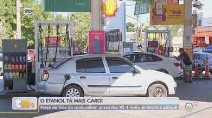 Preço do etanol fecha a última semana com alta no estado de SP