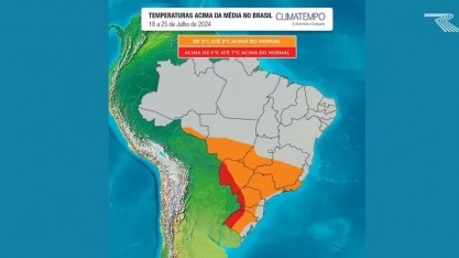 Veranico vai elevar temperaturas e agravar tempo seco; veja onde