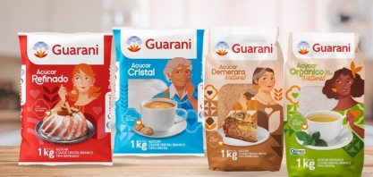 Açúcar Guarani reformula embalagens visando aumentar a representatividade em seus produtos