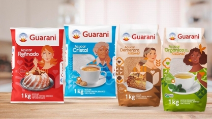 Açúcar Guarani reformula embalagens visando aumentar a representatividade em seus produtos