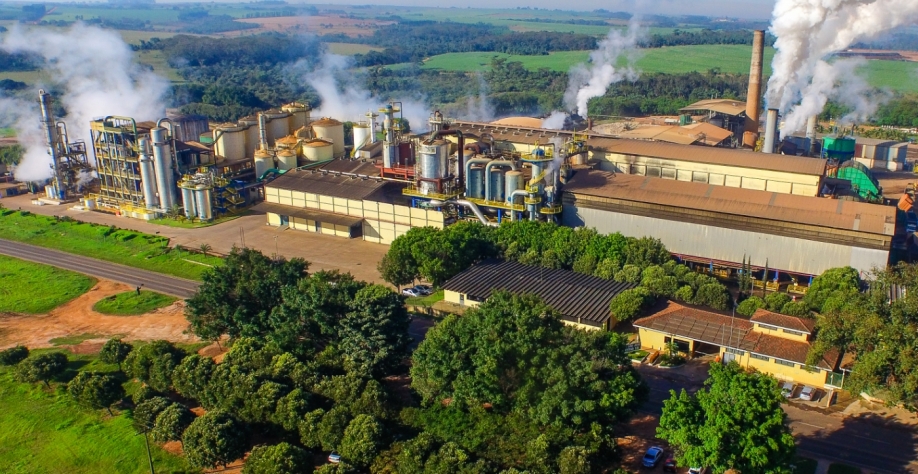 Usina de etanol São José da Estiva, no município de Novo Horizonte, em São Paulo (Foto: Divulgação/W7 Energia) 