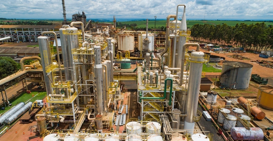 Usina de etanol Buriti, localizada em Buritizal/SP (Foto: Divulgação Pedra Agroindustrial/Copersucar)