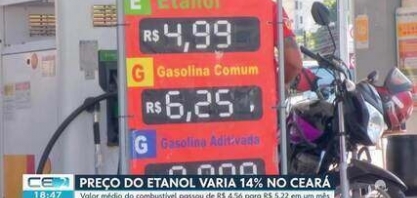 Preço do etanol tem variação de 14% no Ceará