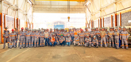 Uisa celebra um ano sem acidentes com afastamento na Caldeiraria