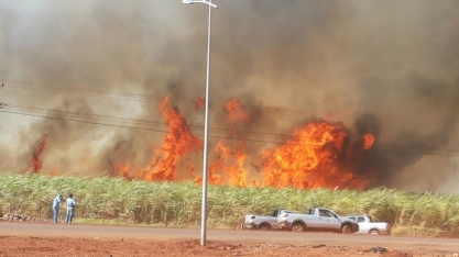 Incêndio atinge região de Igarapava, nesta quarta-feira, e propriedades rurais foram 100% queimadas, até casas
