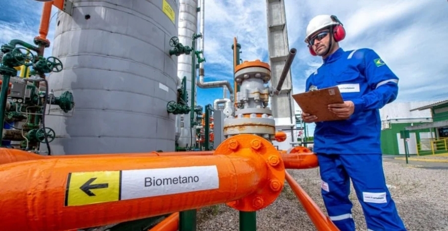 Planta da GNR Fortaleza, usina de biometano a partir do aterro de Caucaia (CE), parceria entre Ecometano (MDC) e Marquise Ambiental (Foto: Barbosa Neto/Divulgação)