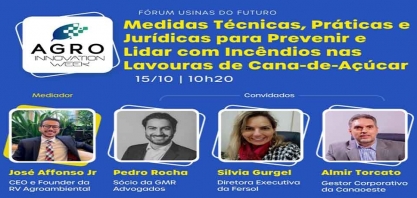 Canaoeste debate medidas para prevenção de incêndios em canaviais na Agro Innovation Week