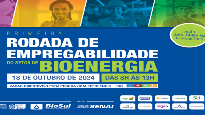 Funtrab e Biosul anunciam 1ª Rodada da Empregabilidade do setor de Bioenergia com recrutamento ágil para 376 vagas em usinas de MS