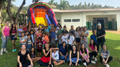 Rio Amambai Agroenergia promove tarde divertida para participantes do projeto “consciência verde” em comemoração ao dia das crianças.