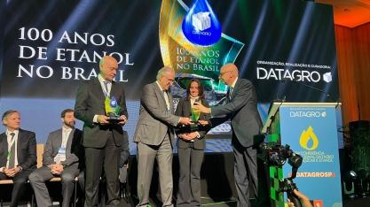Presidente e vice da Delta Sucroenergia recebem homenagem pelos 100 anos do etanol no Brasil