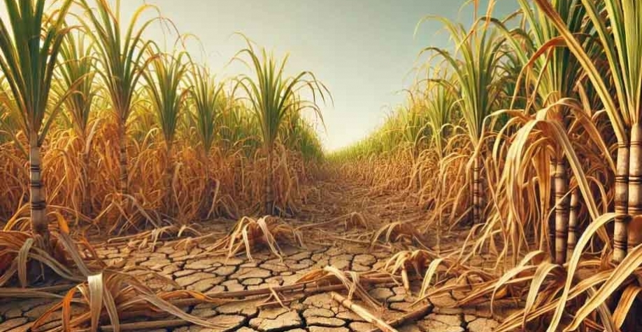 Safra de cana-de-açúcar enfrenta déficit hídrico e prejuízos bilionários em São Paulo e Mato Grosso - Reprodução IA