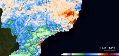 Chuva forte se espalha pelo Brasil desde o Sudeste até a Amazônia