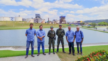 Usina Caeté recebe Batalhão de Polícia Ambiental para reforçar combate aos incêndios criminosos
