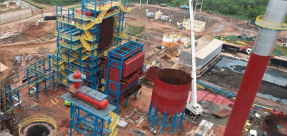 Usina São José da Estiva avança na instalação de nova caldeira para maior eficiência energética