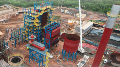 Usina São José da Estiva avança na instalação de nova caldeira para maior eficiência energética