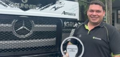 Smart Machine da Grunner com a Mercedes-Benz é eleita Truck Innovation Award Latin America 2025
