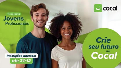 Cocal está com vagas abertas para o Programa Jovens Profissionais