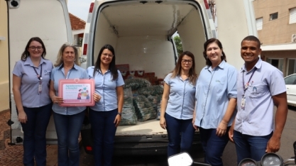 Usina Estiva: doações de alimentos são entregues para o HCC