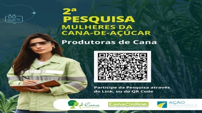 Termina nesta segunda-feira, 21 de janeiro, a 2ª edição da Pesquisa “Mulheres da Cana-de-Açúcar”