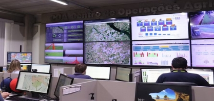 Contra o fogo nos canaviais, usinas de cana-de-açúcar investem no monitoramento de câmeras conectadas