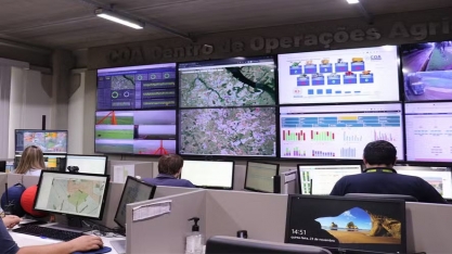 Contra o fogo nos canaviais, usinas de cana-de-açúcar investem no monitoramento de câmeras conectadas