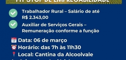 Alcoolvale promove Pit Stop de Empregabilidade