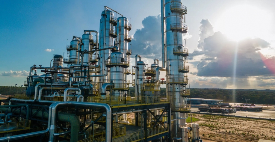 Planta de etanol de milho da Inpasa. Foto: Inpasa/Divulgação