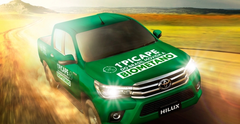 Hilux biometano estará exposta pela primeira vez ao público