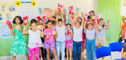 Asplan promove alegria da criançada de escola rural em Cicerolândia com distribuição de ovos de chocolate pelo terceiro ano consecutivo