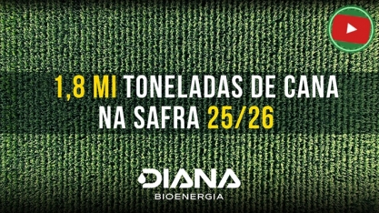 Diana Bioenergia espera moer 1,8 mi/t de cana na safra 25/26 e inaugura novo armazém de açúcar