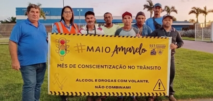 Alcoolvale realiza blitz educativa para colaboradores durante o Maio Amarelo