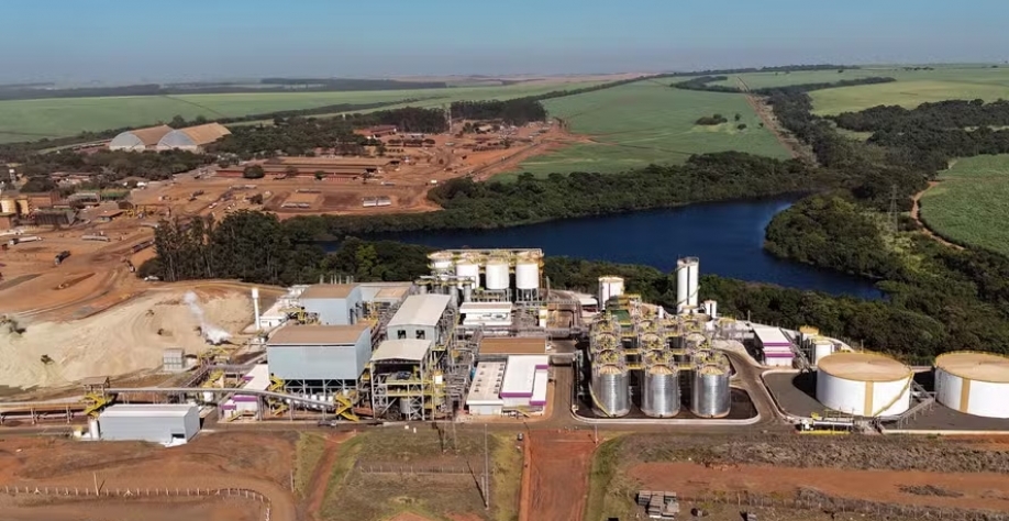 Raízen no Parque de Bioenergia Bonfim, em Guariba (SP) — Foto: Raízen / Divulgação