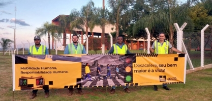 Paulicéia realiza blitz educativa durante o Maio Amarelo e reforça compromisso com a segurança no trânsito