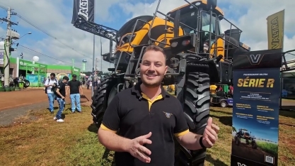 Na Agrishow 2025, a Valtra apresenta pulverizador inteligente com foco em cana-de açúcar