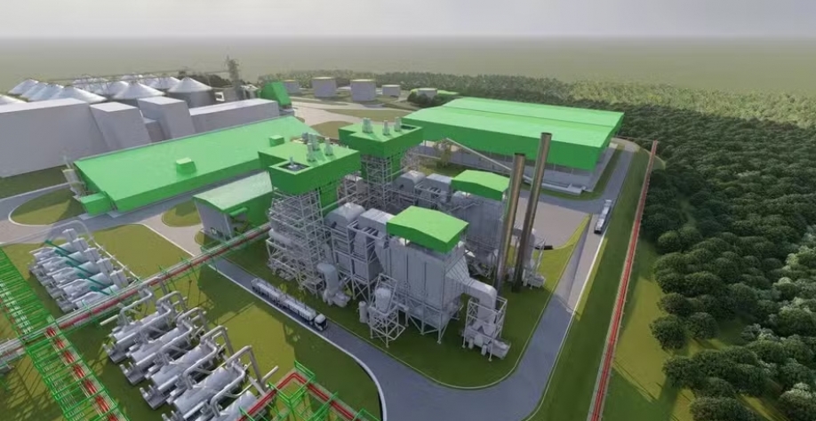 Projeto da fábrica de biocombustível da Be8 em Passo Fundo (RS) — Foto: Be8/Divulgação