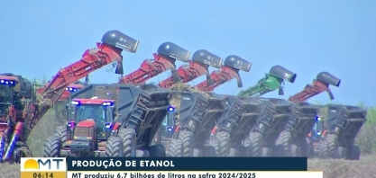 Mato Grosso registrou crescimento na produção de etanol na safra 2024/2025