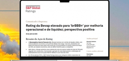 Bevap conquista Rating ‘brBBB+’ pela S&P Global Ratings